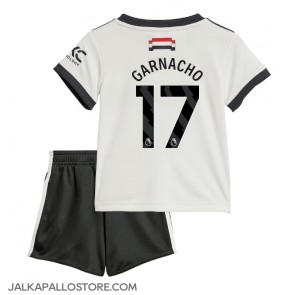 Manchester United Alejandro Garnacho #17 Kolmaspaita Lapsille 2024-25 Lyhythihainen (+ shortsit)